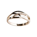14kt. Goldring m/cz