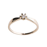 8kt. guldring m/cz