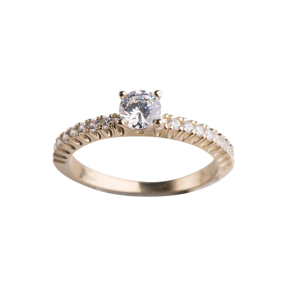 8kt. Goldring m/cz