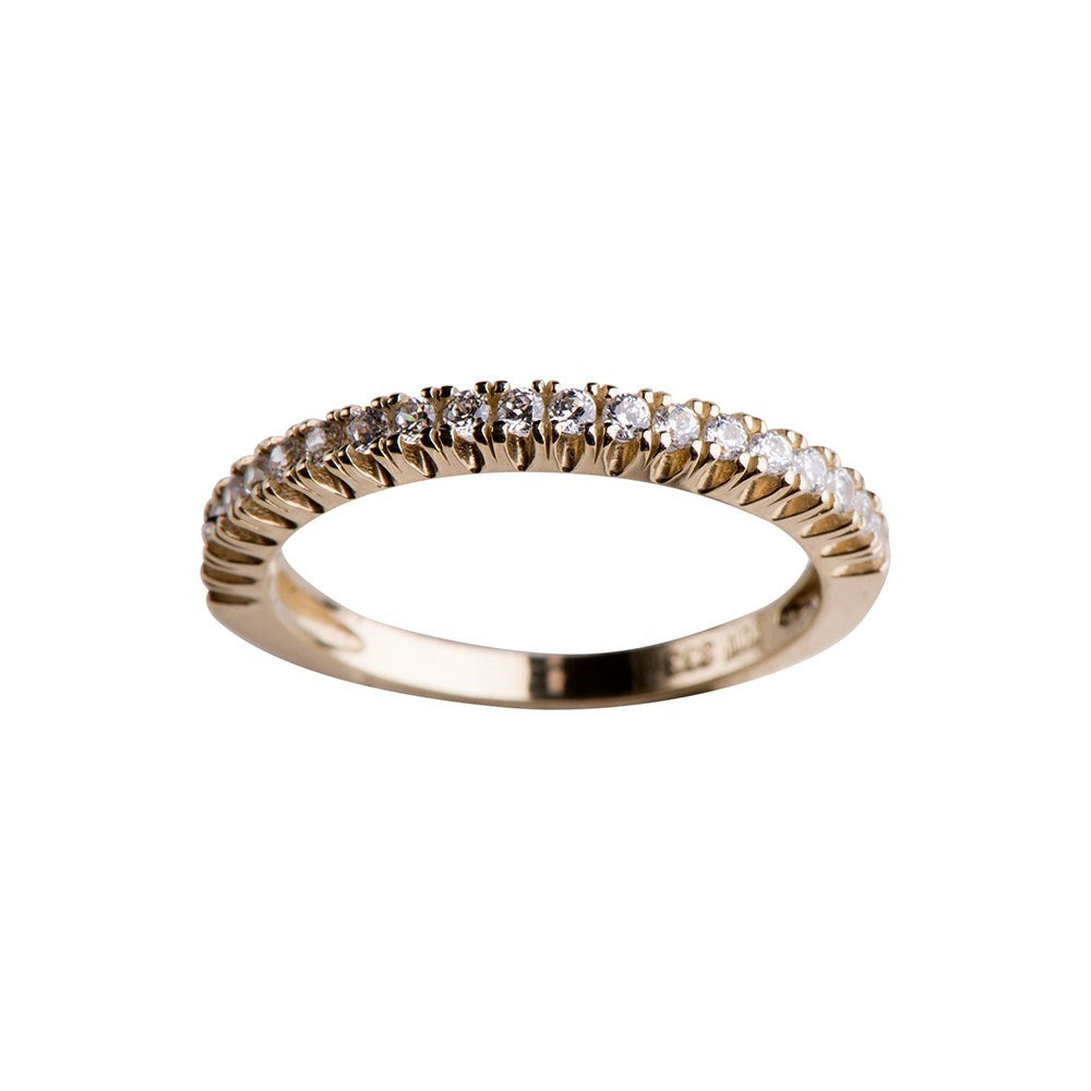 14kt. Goldring m/cz
