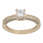 8kt. guldring m/cz