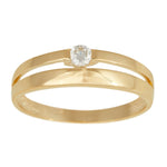 8kt. guldring m/cz