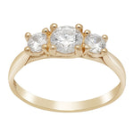 14kt. Goldring m/cz
