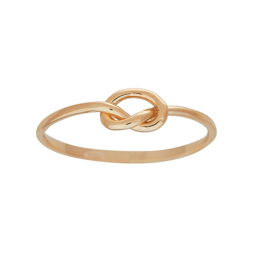 8kt. guldring m/knude