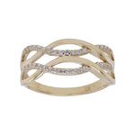 8kt. guldring m/cz
