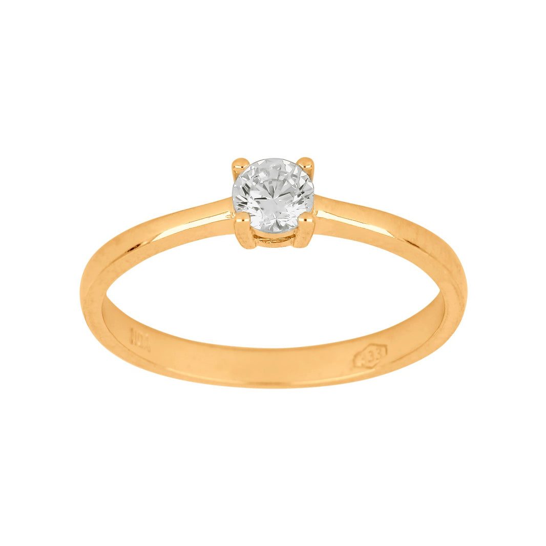 14ct. gold ring w/cz