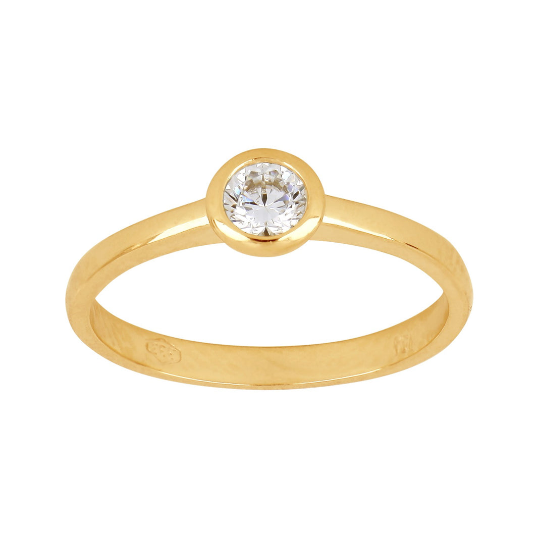 8ct. gold ring w/cz