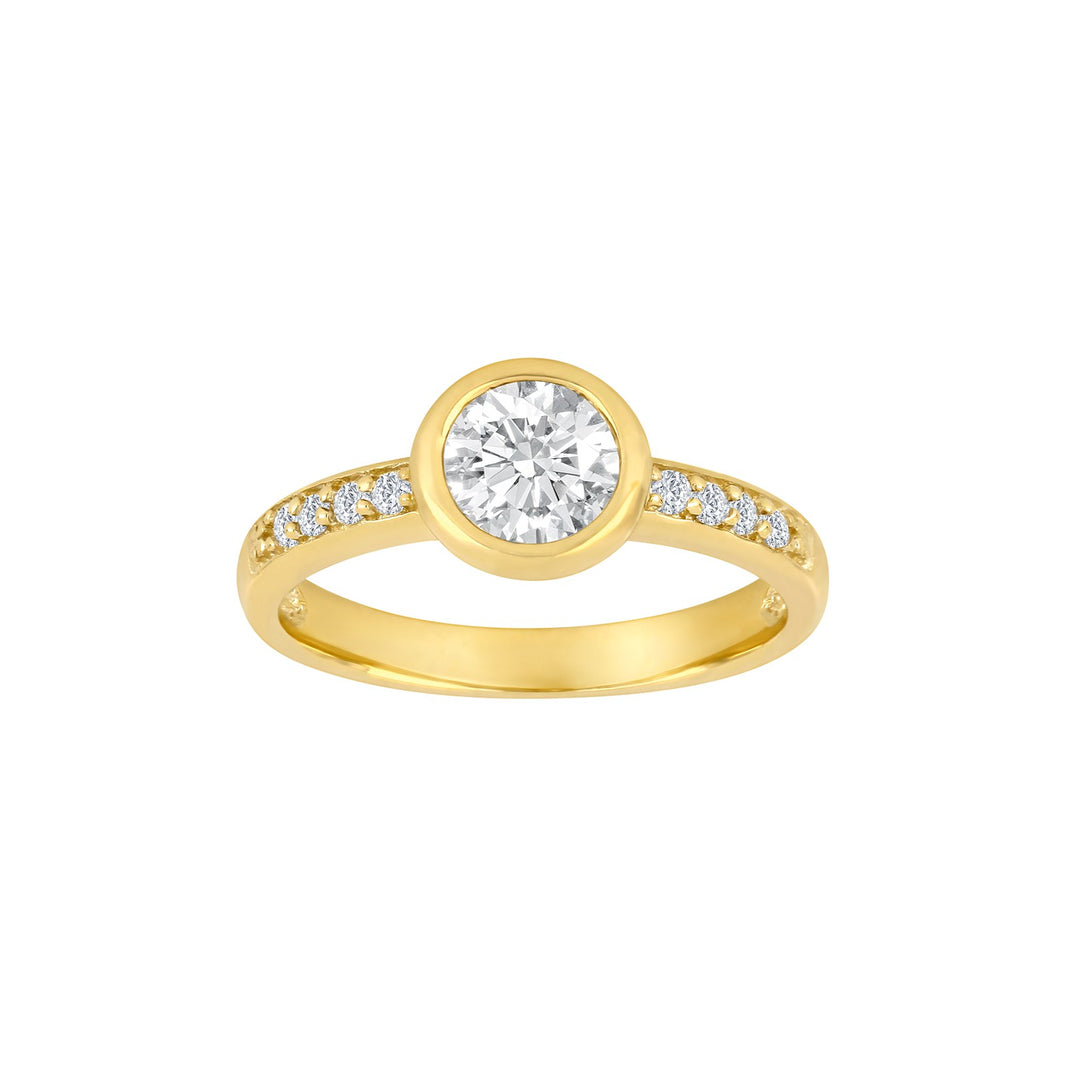 8ct. gold ring w/cz
