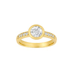 8kt. Goldring m/cz