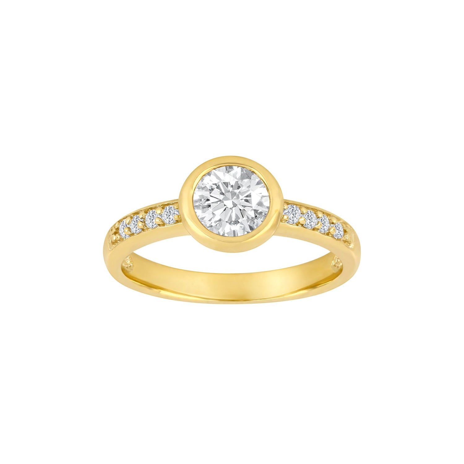8kt. Goldring m/cz