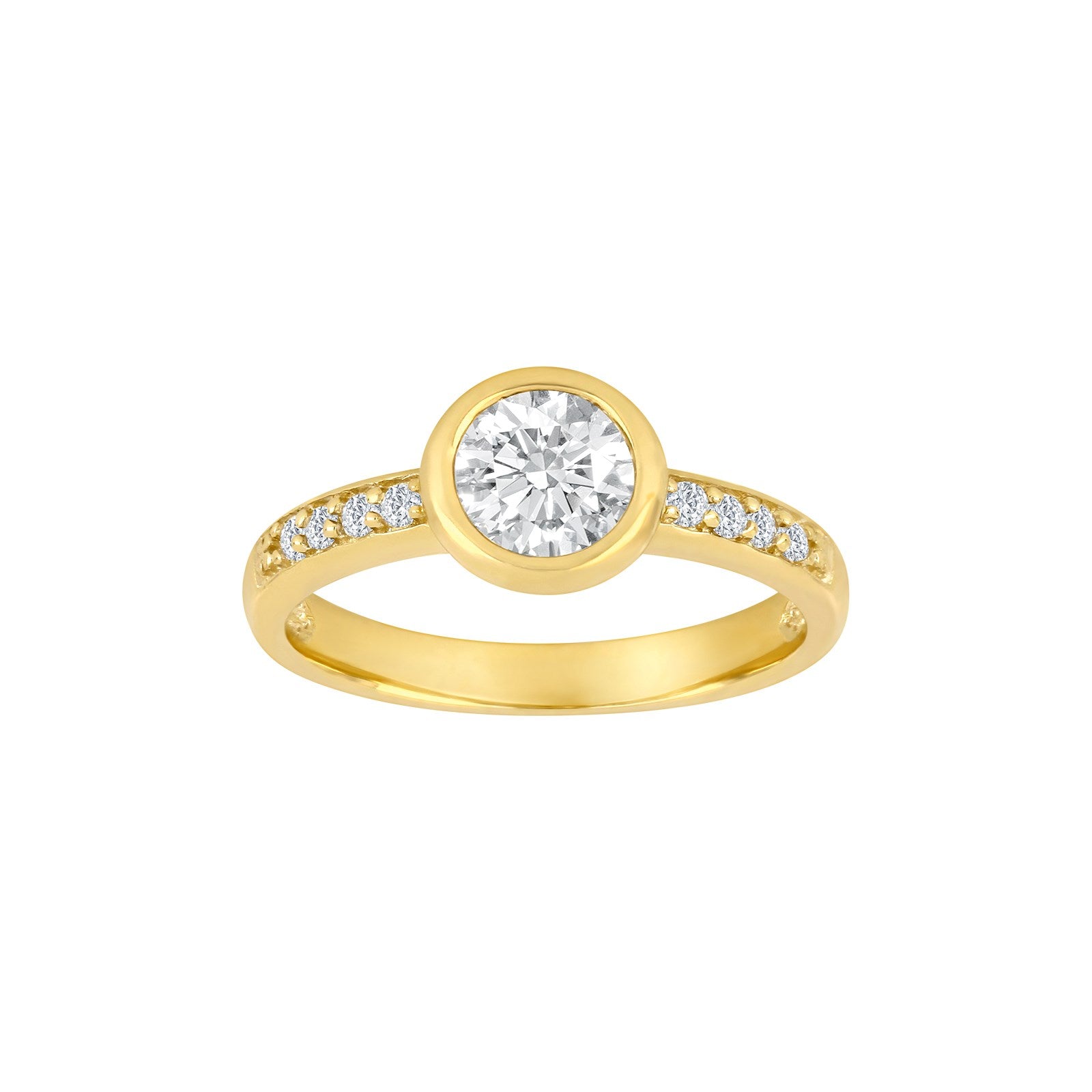 8kt. Goldring m/cz