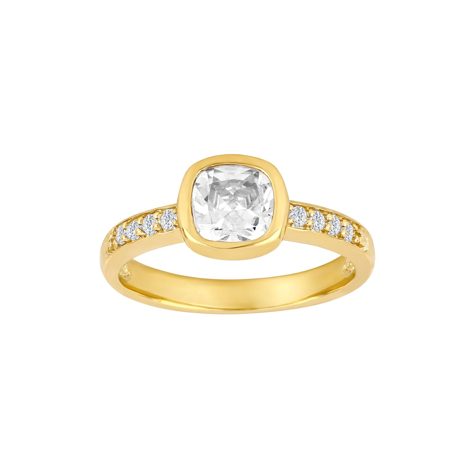 8kt. Goldring m/cz