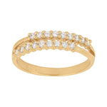 8kt. guldring m/cz