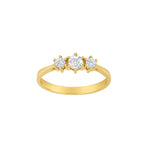 8kt. guldring m/cz