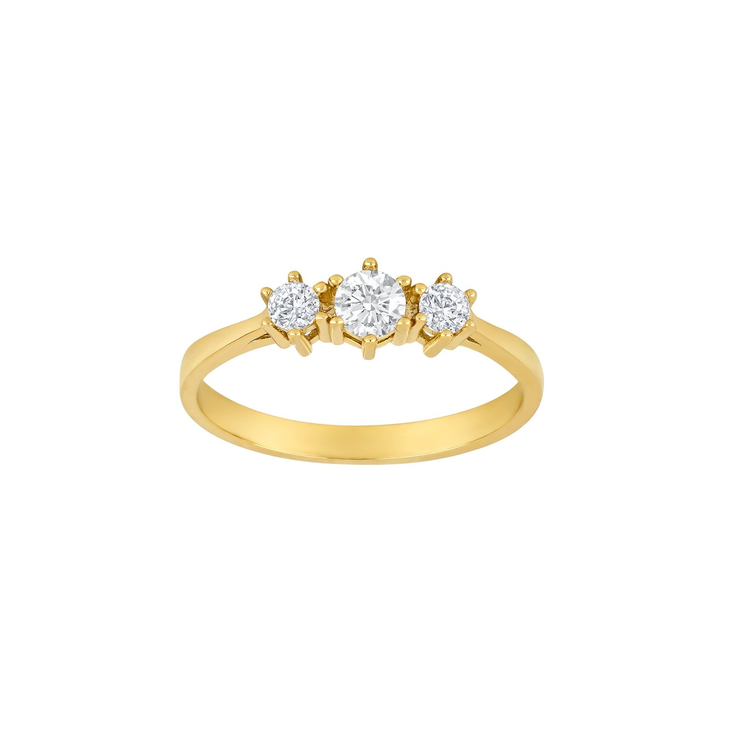 8ct. gold ring w/cz