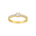 8kt. Goldring m/cz