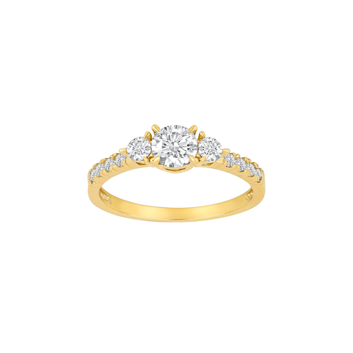 8ct. gold ring w/cz