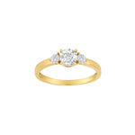 14kt. Goldring m/cz