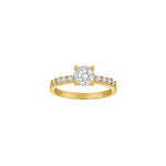 8kt. Goldring m/cz