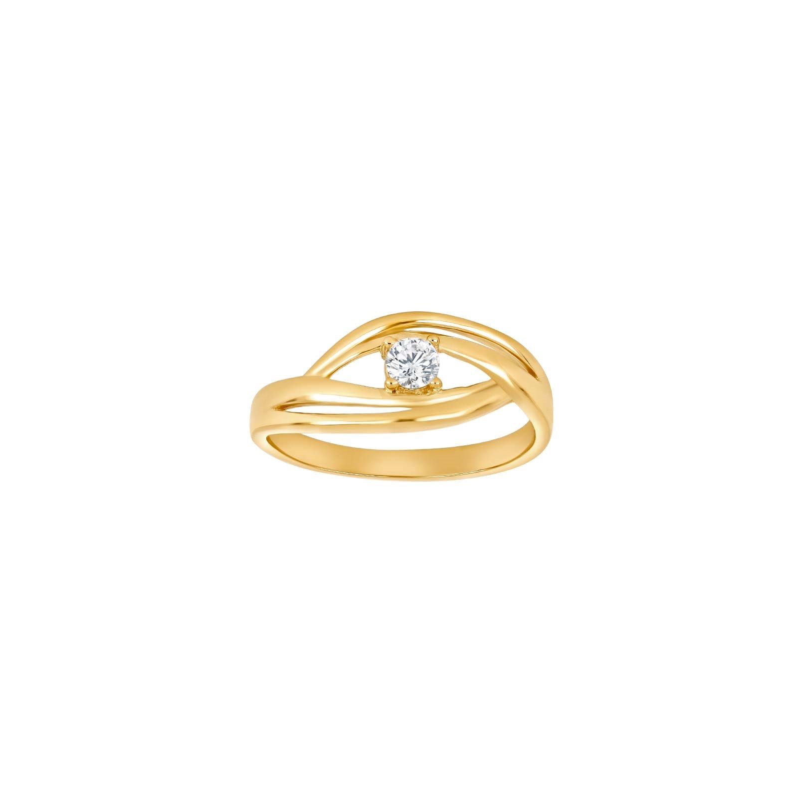 8kt. Goldring m/cz