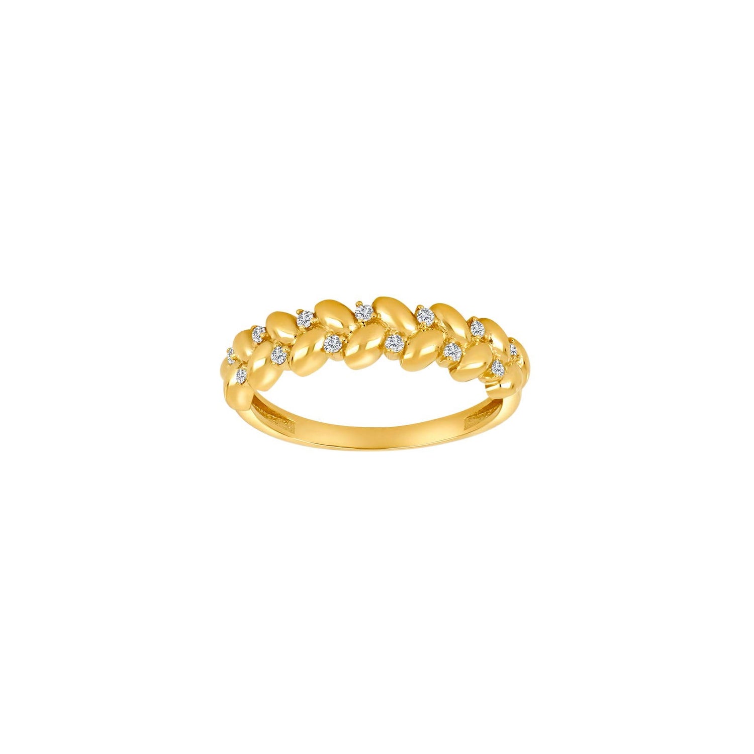 8kt. Goldring m/cz