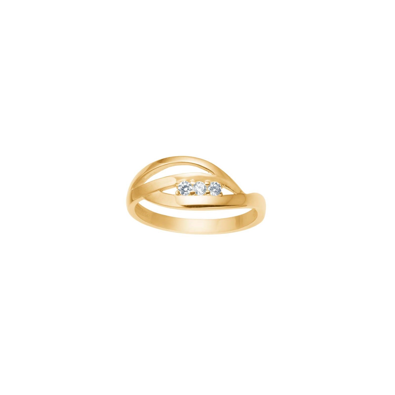 8kt. Goldring m/cz