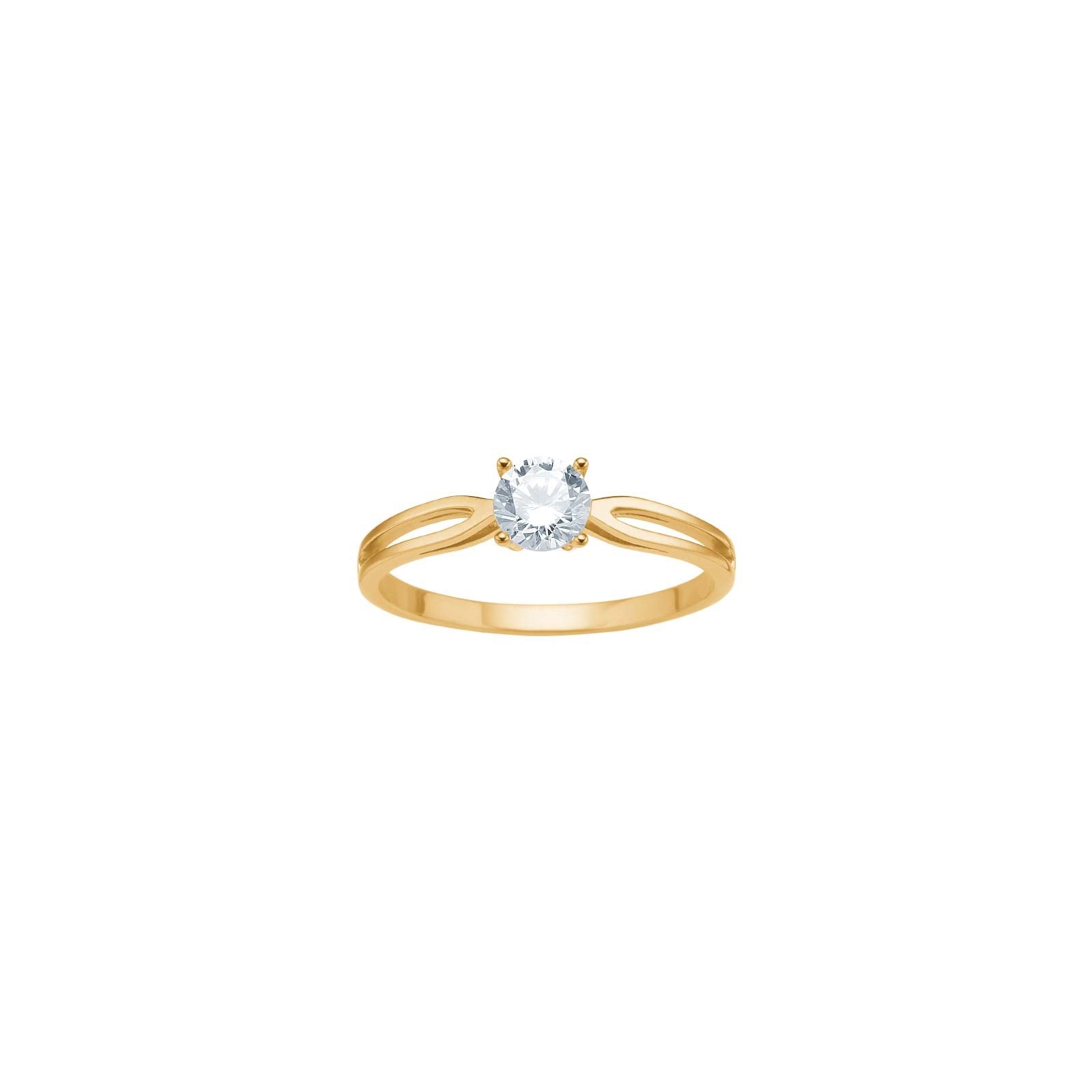 8kt. guldring m/cz