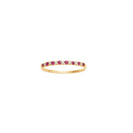 14ct. gold ring w. ruby and 0.028 W/SI
