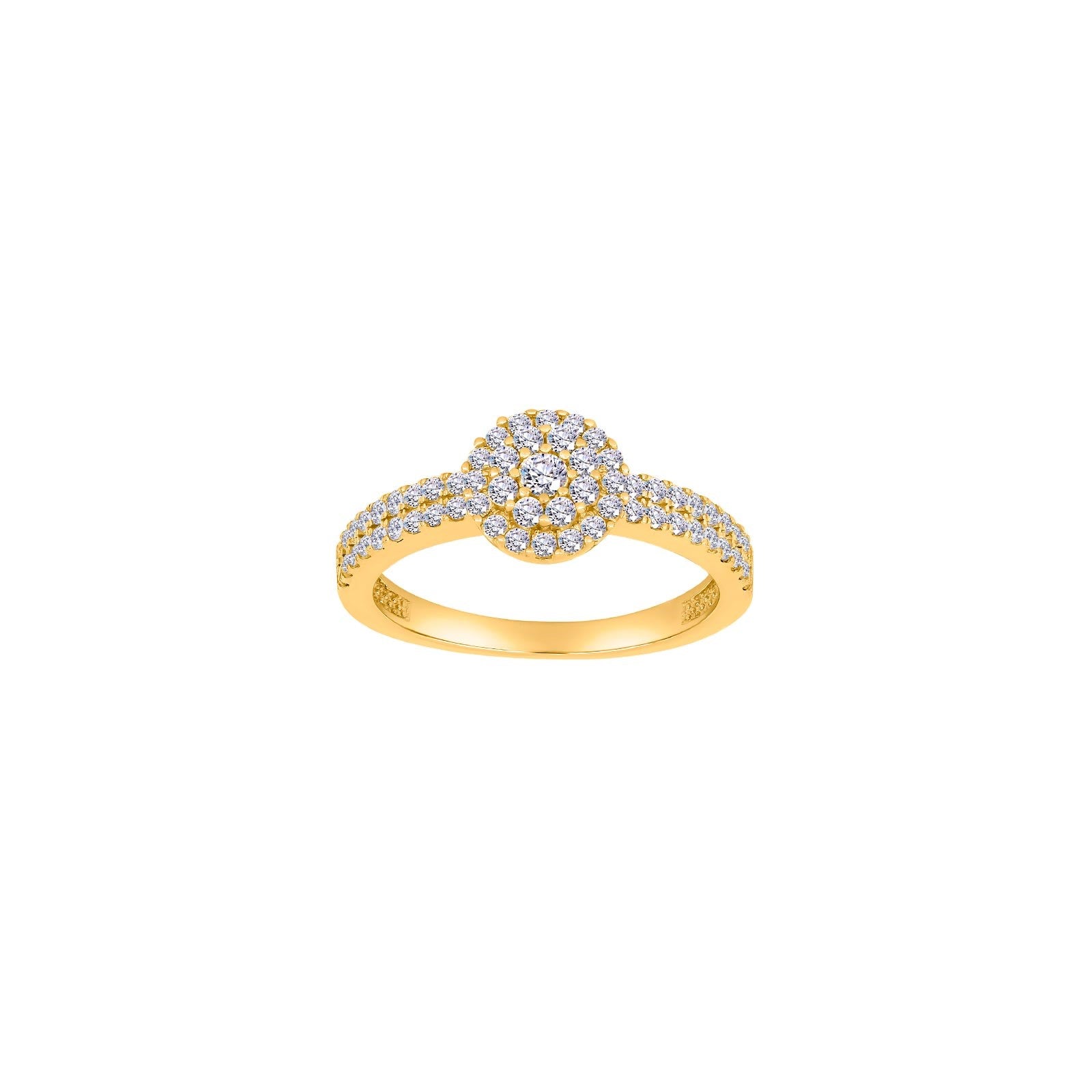 8kt. Goldring m/cz