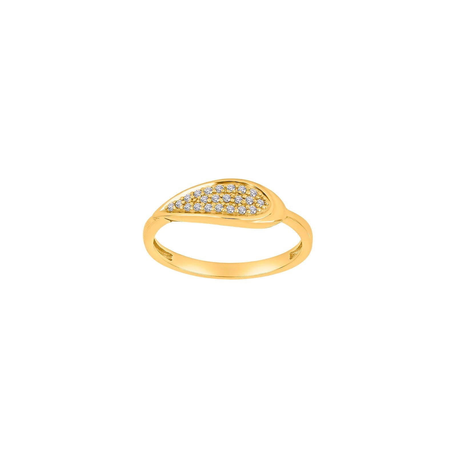 8kt. Goldring m/cz