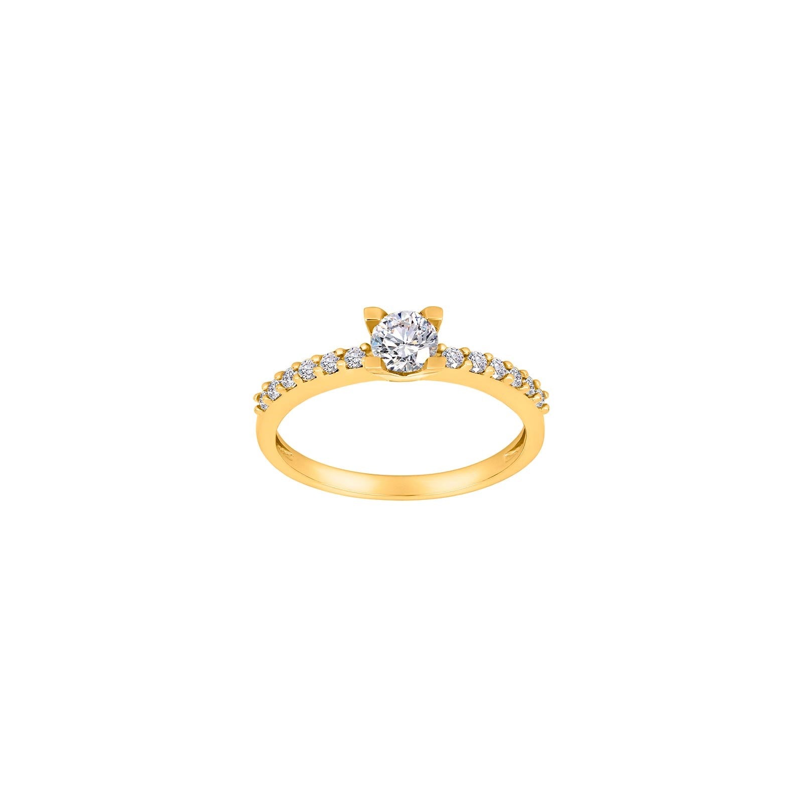 8kt. Goldring m/cz