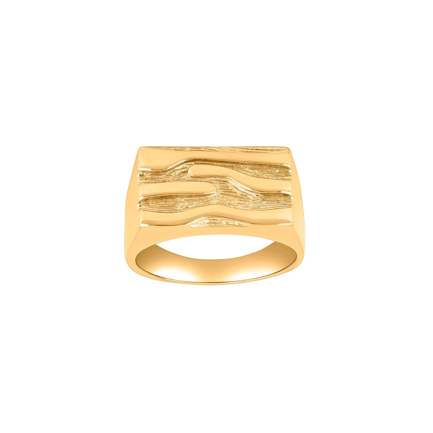 8ct. gold ring plate w/pattern