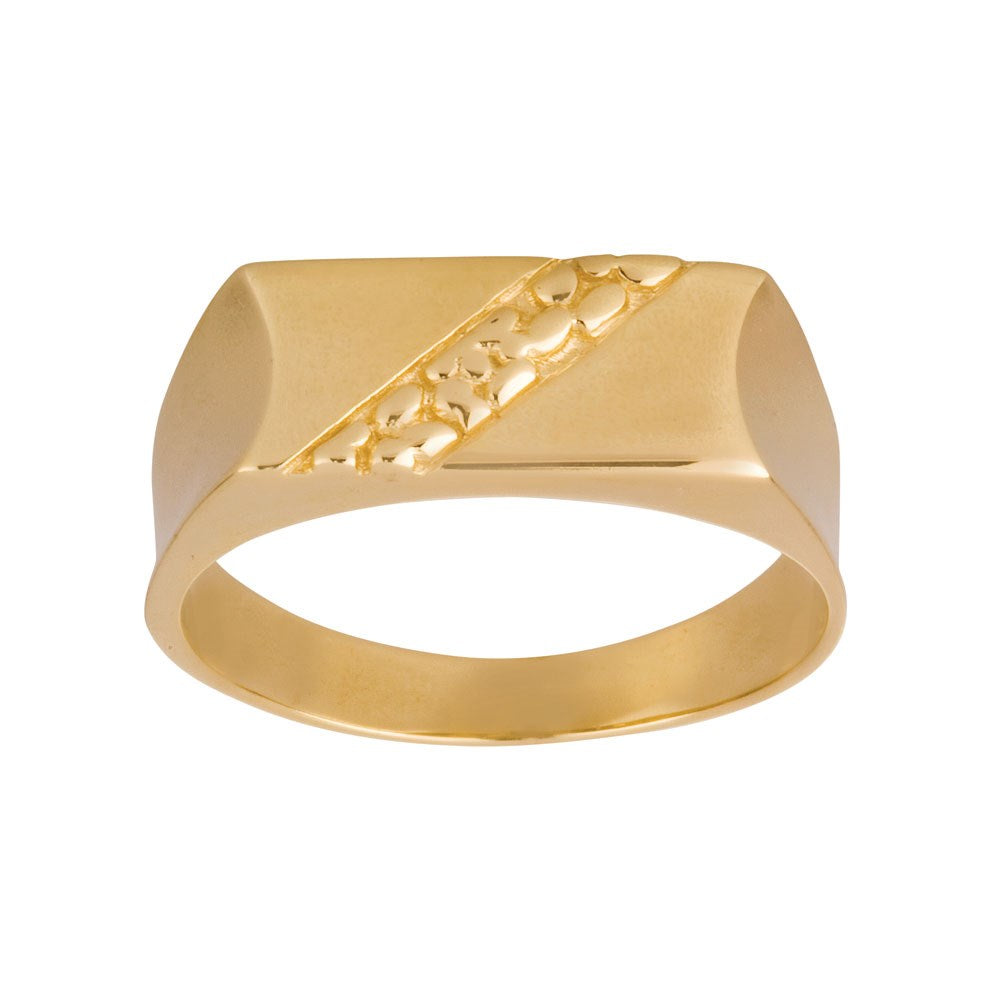8kt. Goldring für Männer