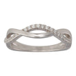 Rod. silver ring with CZ