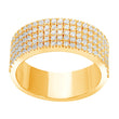 Rho. silver ring ADINANOR w/ 5 rk. black cz.