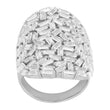 Silberring AGGANOR mit Baguette-CZ 30mm