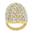 Silberring AGGANOR mit Baguette-CZ 30mm
