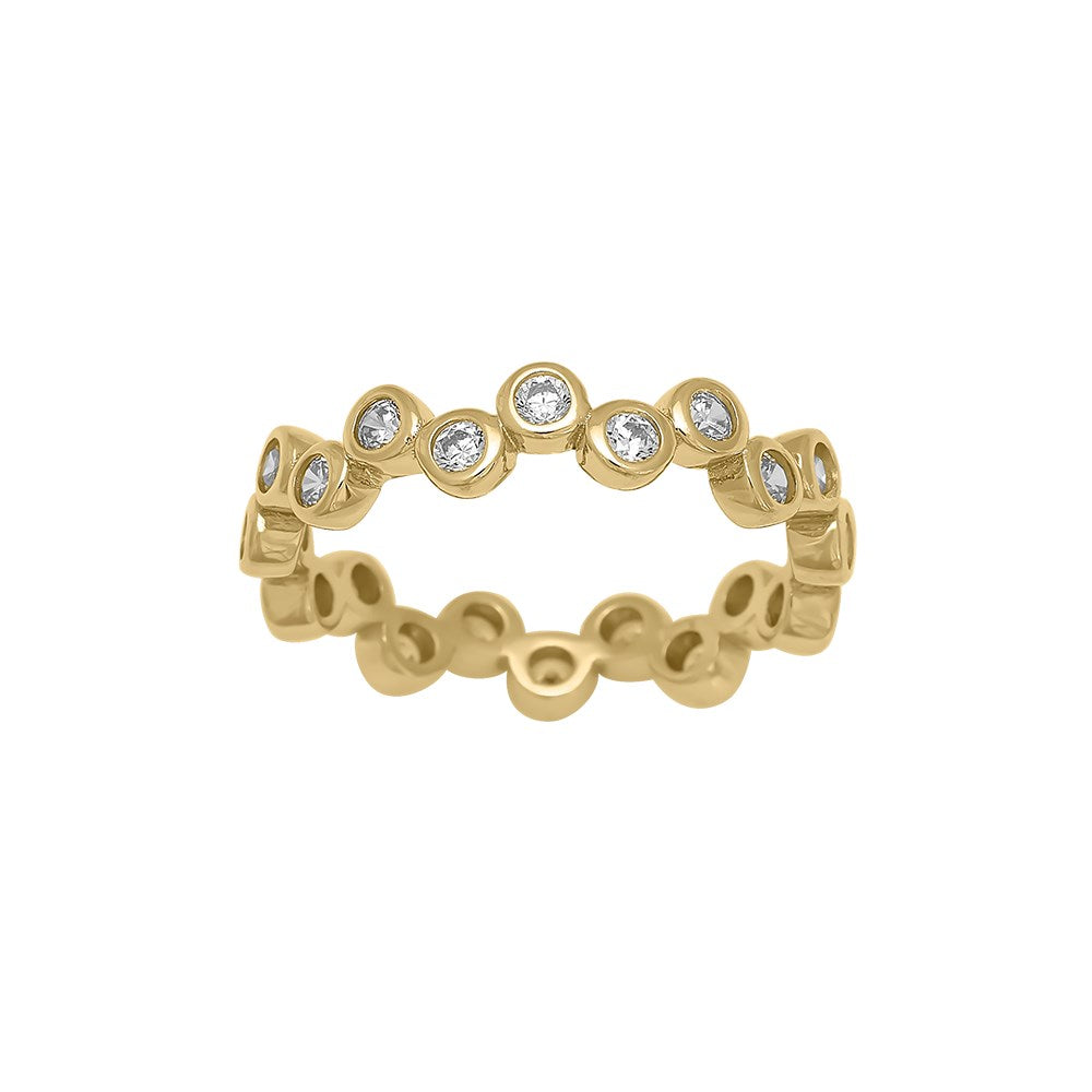 Silberring EMMYNOR 4mm - Vergoldet / 60