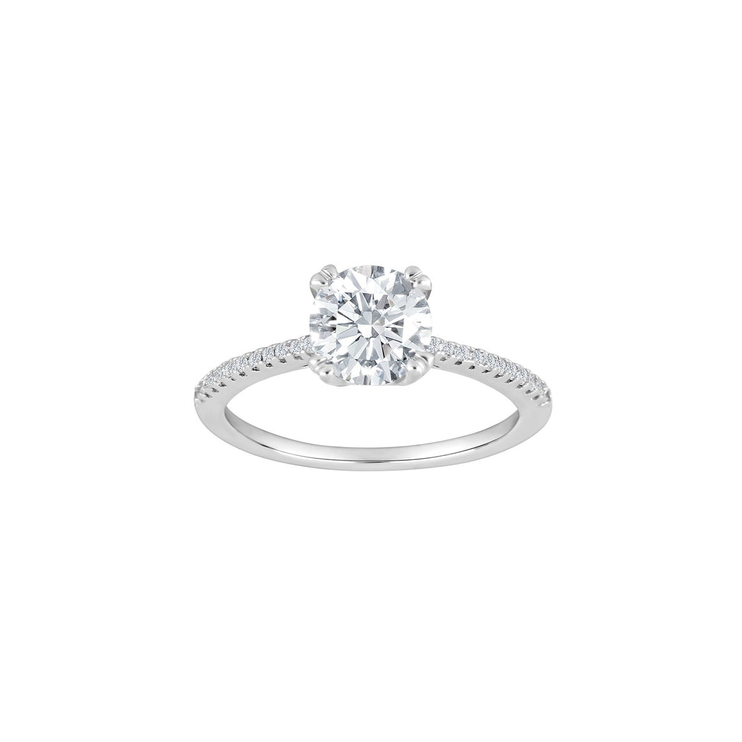 Rhod. sølvring ELLENOR A 7mm