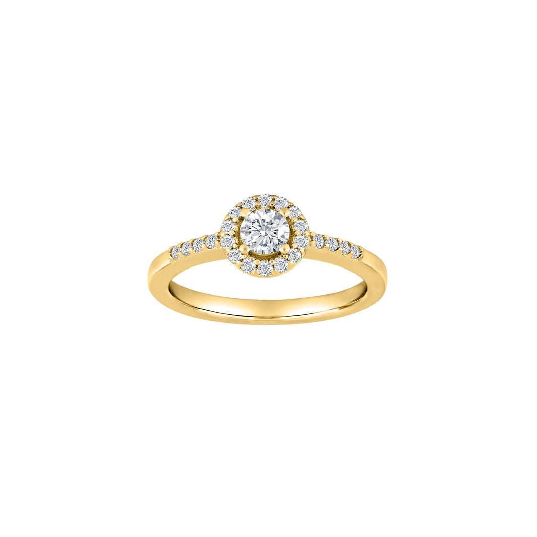 Rod. silver ring ELLENOR B 7mm - Gold plated / 60