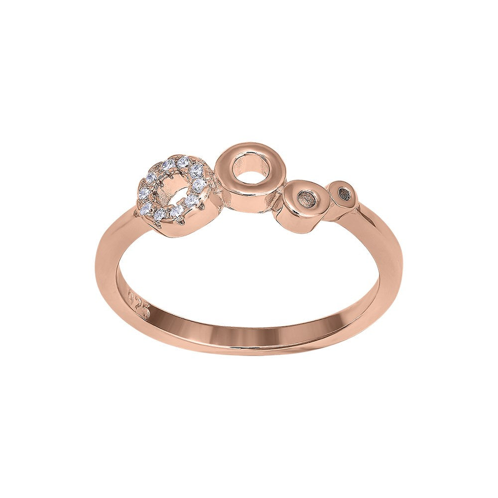 Silberring EVYNOR 12mm - Rhodiniert / 60