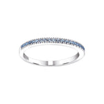 Silver ring light blue cz HELLENOR