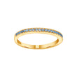 Silver ring light blue cz HELLENOR