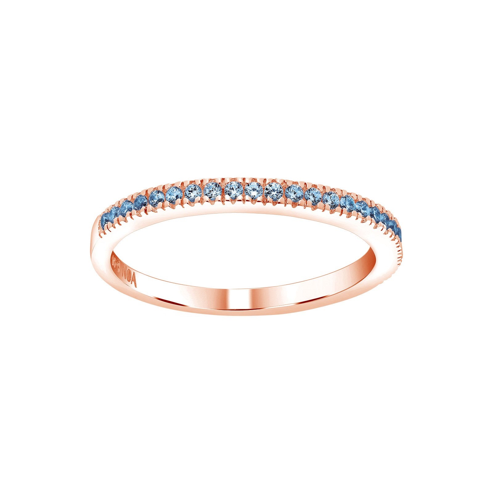 Silver ring light blue cz HELLENOR