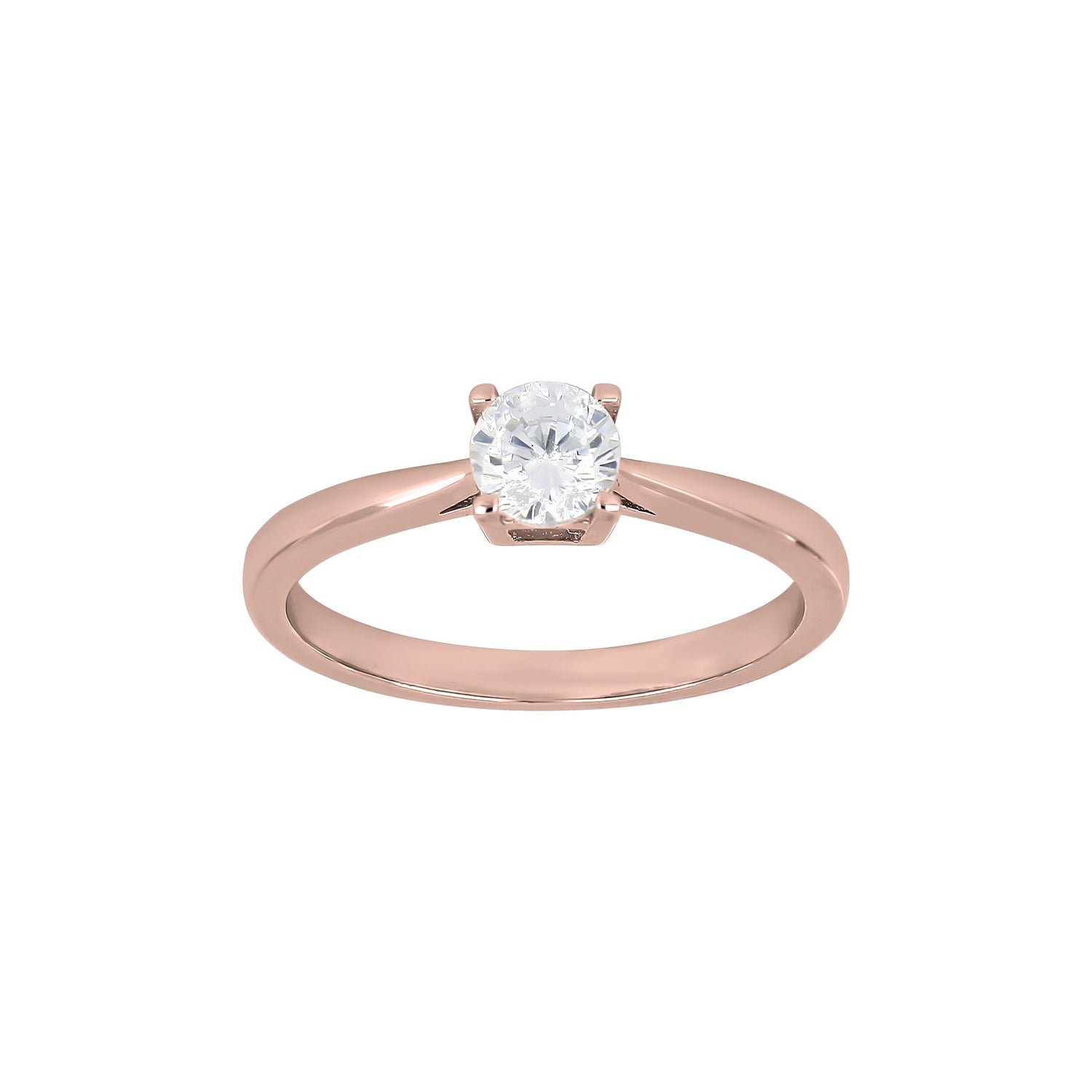 Rhd. Silber Ring 5mm Greifer HEGENOR - Vergoldet / 60
