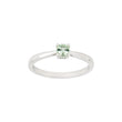 Silver ring 4mm light green HELENNOR