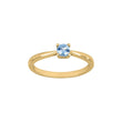Silberring 4mm hellblau HELENNOR