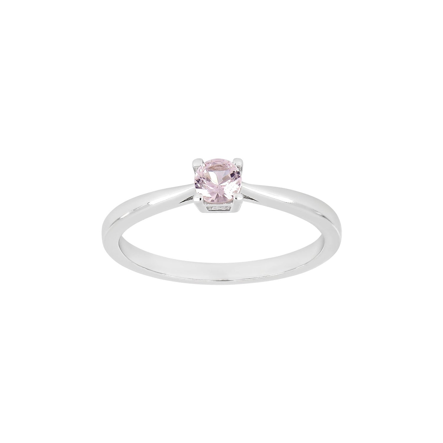 Silberring 4mm rosa HELENNOR - Rosévergoldet / 54