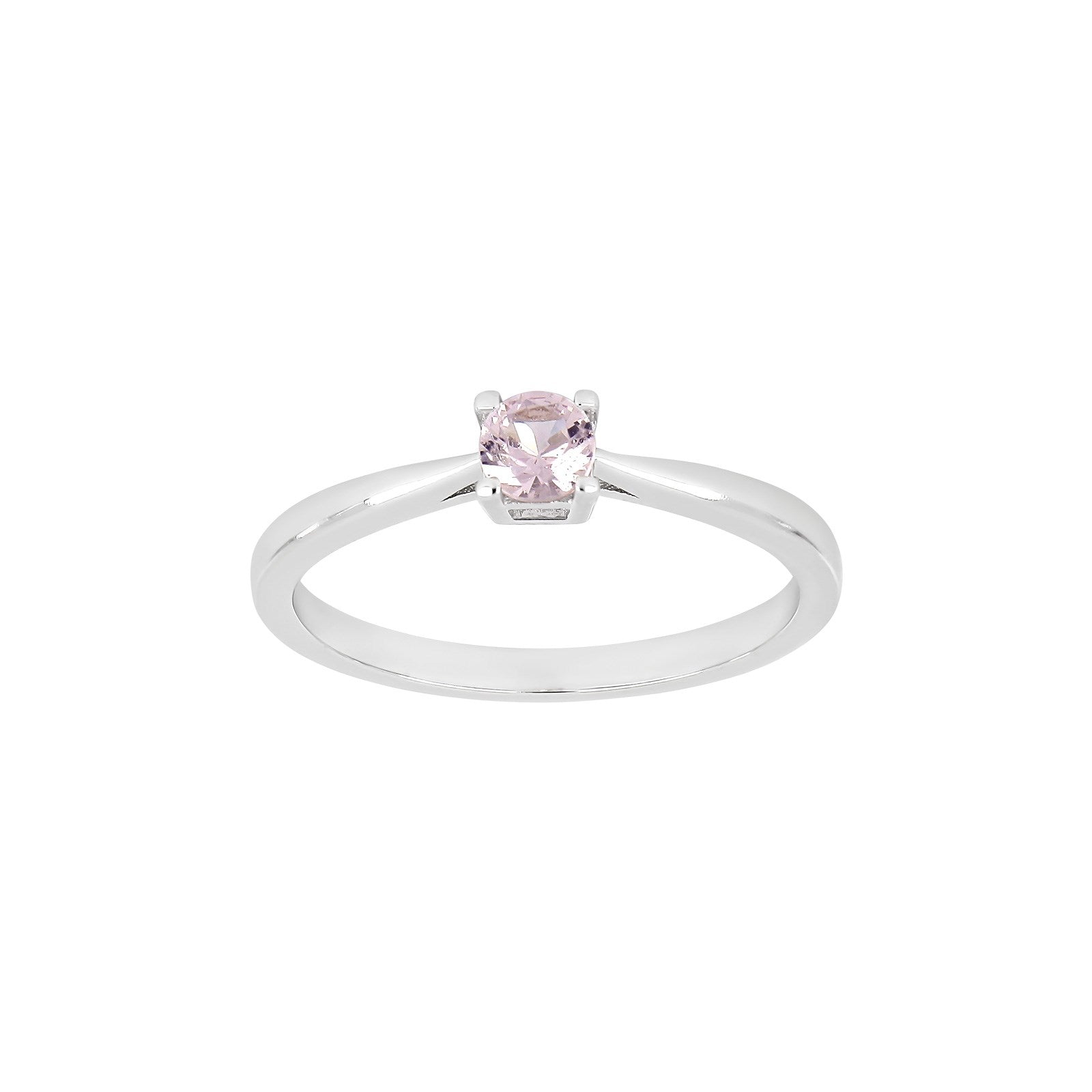 Silberring 4mm rosa HELENNOR