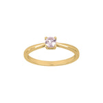 Silberring 4mm rosa HELENNOR